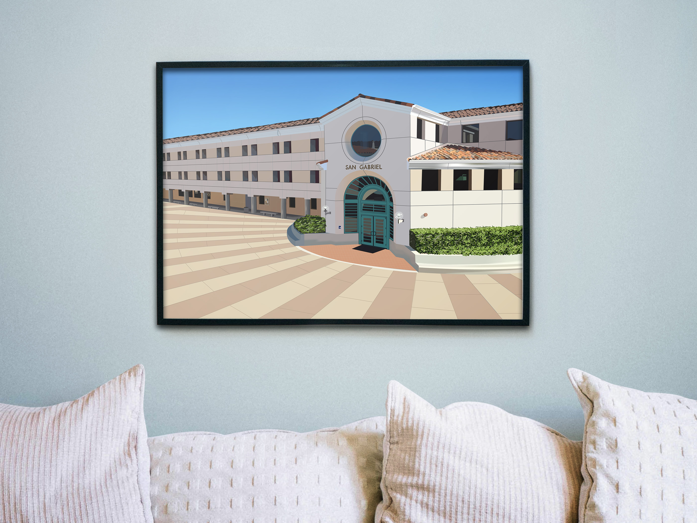 Graphic art of a building